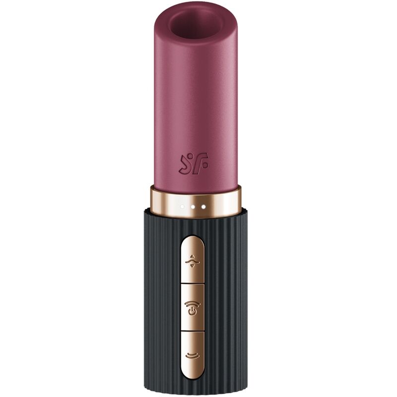 SATISFYER - PRO 2 KISS STIMULATEUR CLITORIDIEN À ONDES GRENAT / NOIR