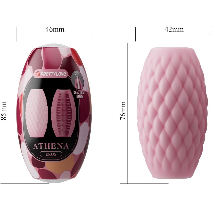 PRETTY LOVE - ATHENA EROS PINK SILICONE MALE MASTURBATOR