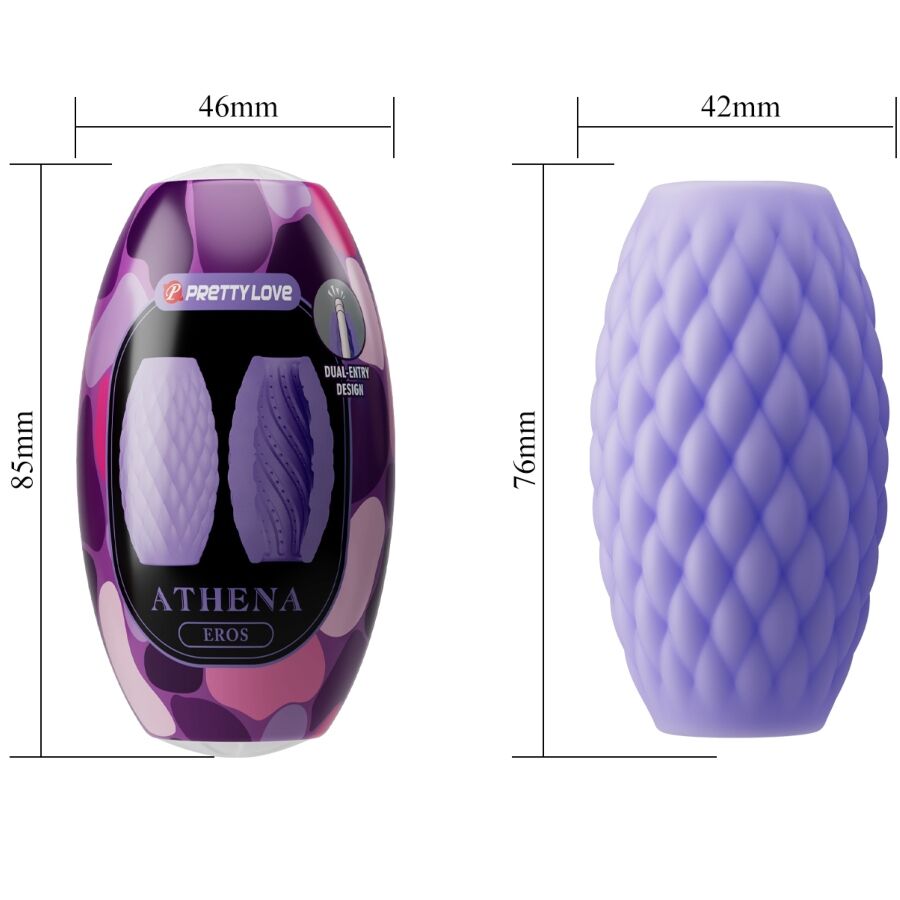 PRETTY LOVE - ATHENA EROS MASTURBATEUR MASCULIN SILICONE VIOLET