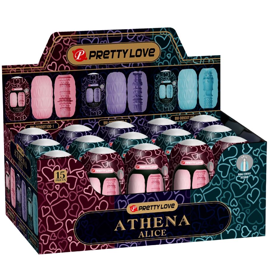 PRETTY LOVE - ATHENA ALICE PACK 15 MASTURBATEURS MASCULINS ASSORTIS