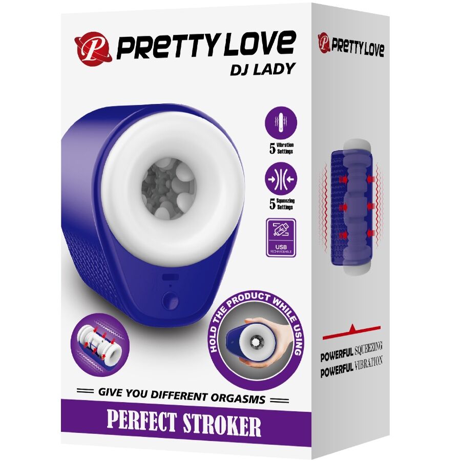 PRETTY LOVE - DJ LADY MASTURBATEUR MASCULIN VIBRANT 5 MODES VIOLET