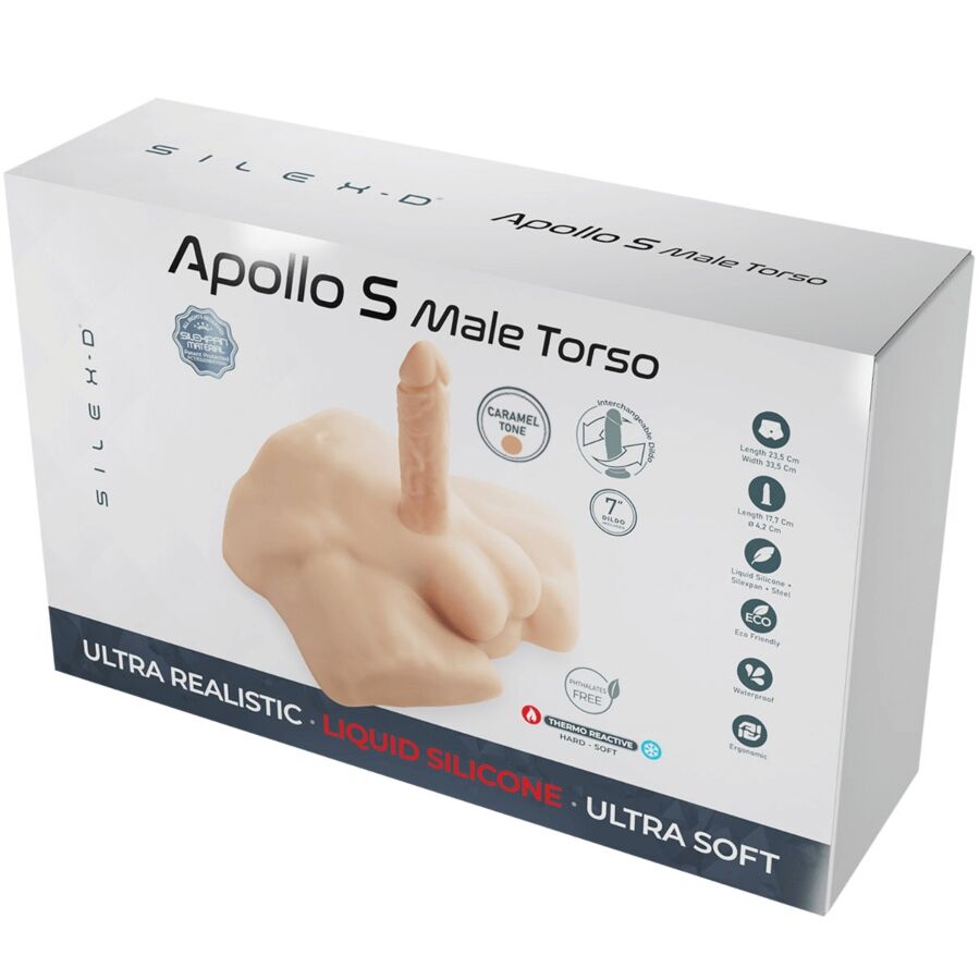 SILEXD - TORSE BAS MASCULIN HYPERRÉALISTE APOLLO CARAMEL