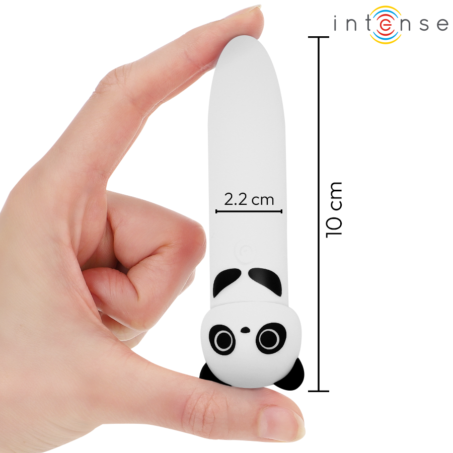 INTENSE - MINI-VIBREUR OEUF PANDA RECHARGEABLE USB 10 X 2.2 CM