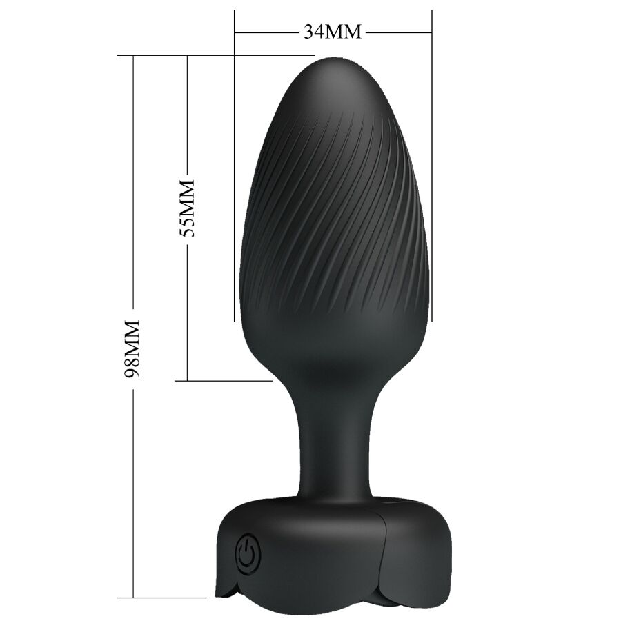 PRETTY LOVE - OSBORN PLUG ANAL AVEC LUMIÈRE LED 9,8 CM