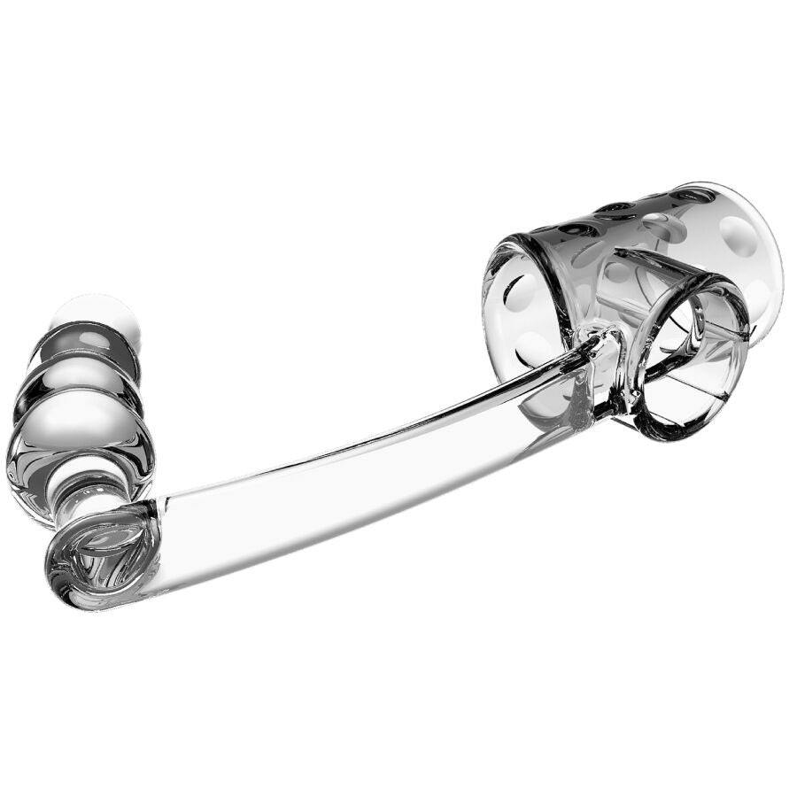 PRETTY LOVE - FUNDA PARA PENE CON PLUG ANAL TRANSPARENTE