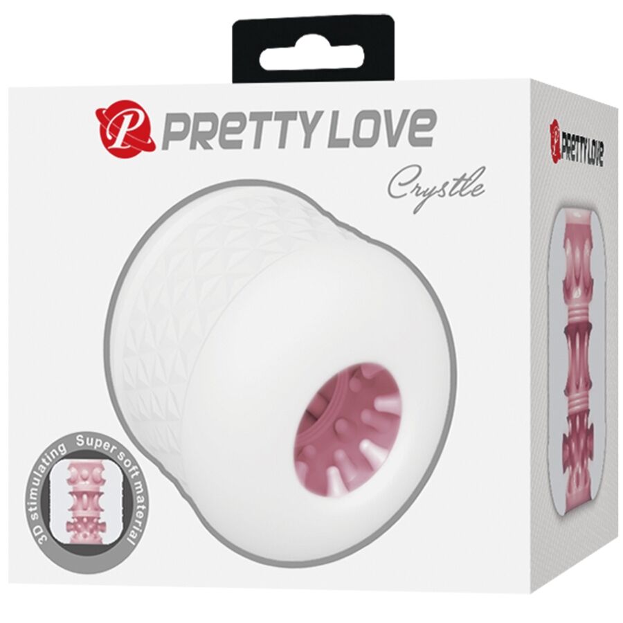 PRETTY LOVE - CRYSTLE WHITE MALE MASTURBATOR