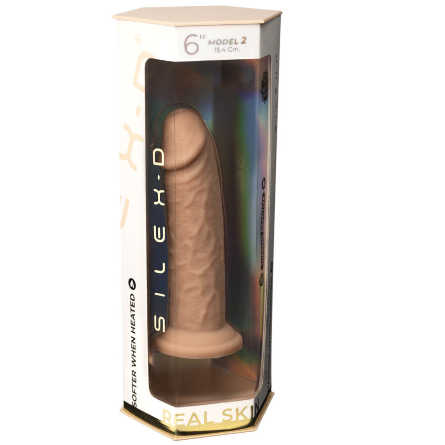 SILEXD - PÉNIS RÉALISTE MODÈLE 2 SILICONE THERMORÉACTIF 15.4 CM
