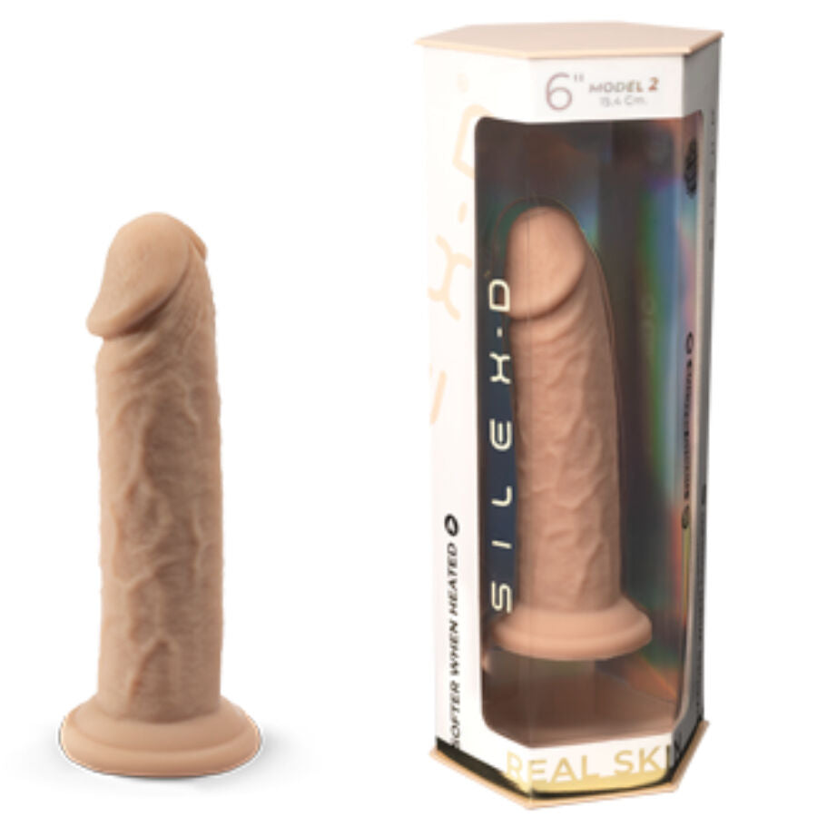 SILEXD - PÉNIS RÉALISTE MODÈLE 2 SILICONE THERMORÉACTIF 15.4 CM