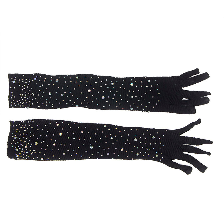 SUBBLIME - 957469 GANTS TRANSPARENTS PAILLETTES NOIRES S/M