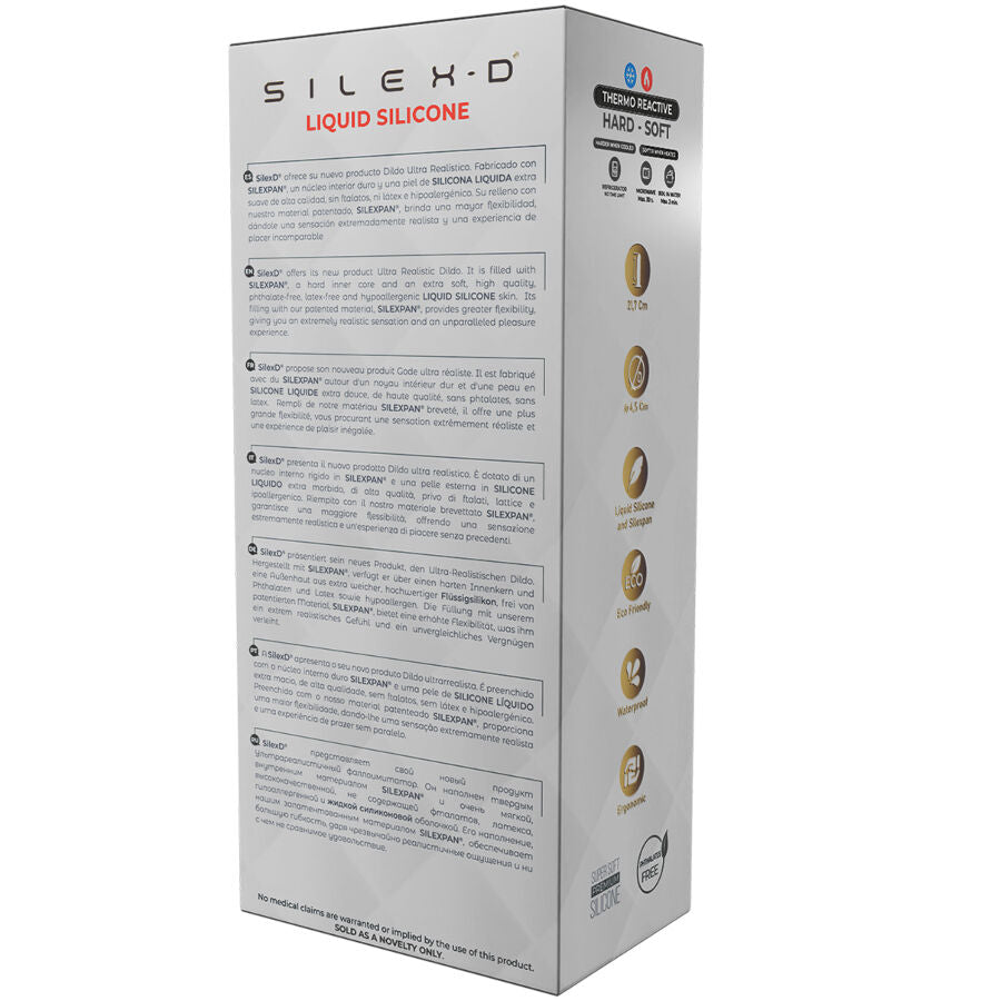 SILEXD - PÉNIS RÉALISTE MODÈLE 9 SILICONE LIQUIDE 22,8 CM