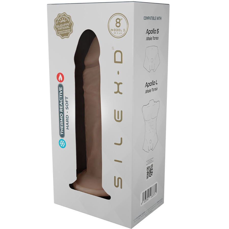 SILEXD - PÉNIS RÉALISTE MODÈLE 8 SILICONE LIQUIDE 20,6 CM