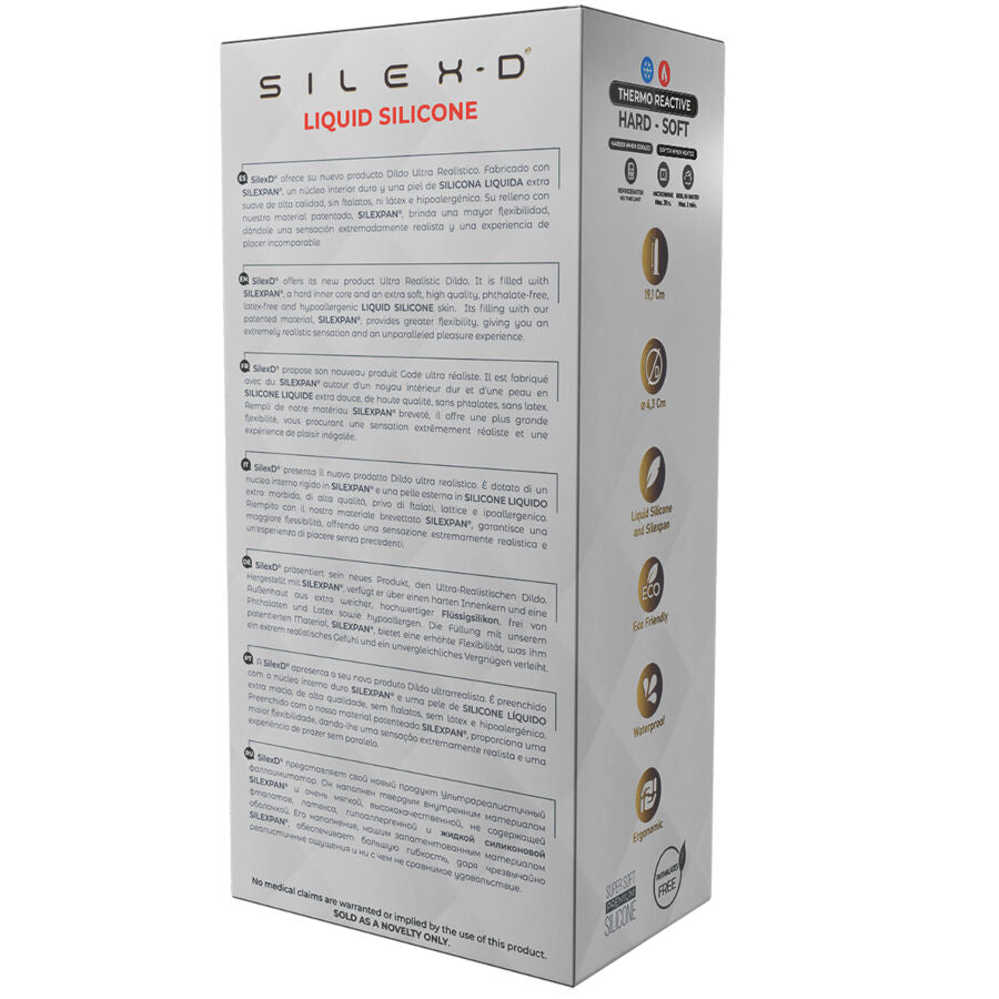 SILEXD - PÉNIS RÉALISTE MODÈLE 8 SILICONE LIQUIDE 20,6 CM