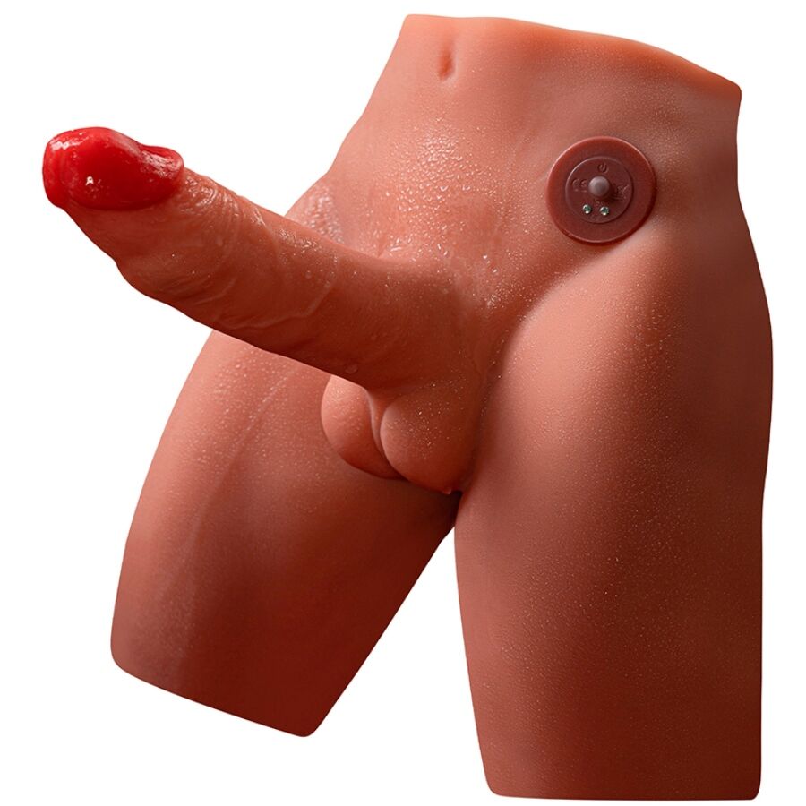XISE - JASON MASTURBATEUR DILDO RÉALISTE AVEC POUSSÉE ET VIBRATION 17 CM