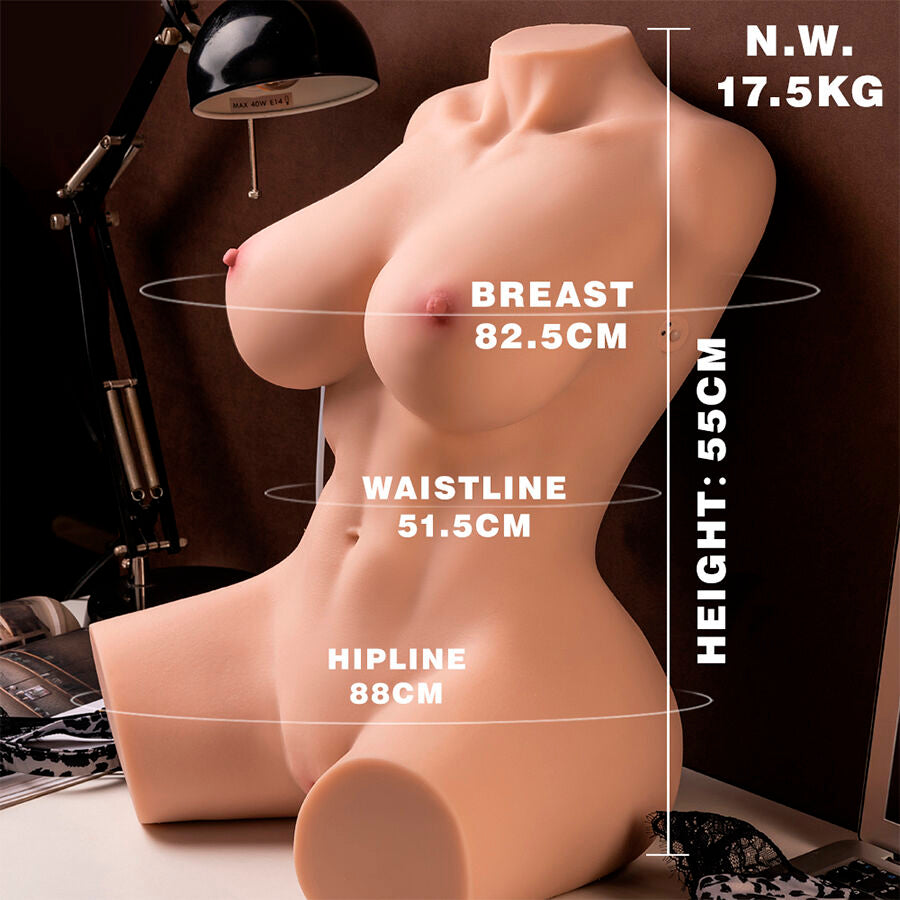 XISE - MURIEL TORSE RÉALISTE FÉMININ AVEC THRUSTING 55 CM