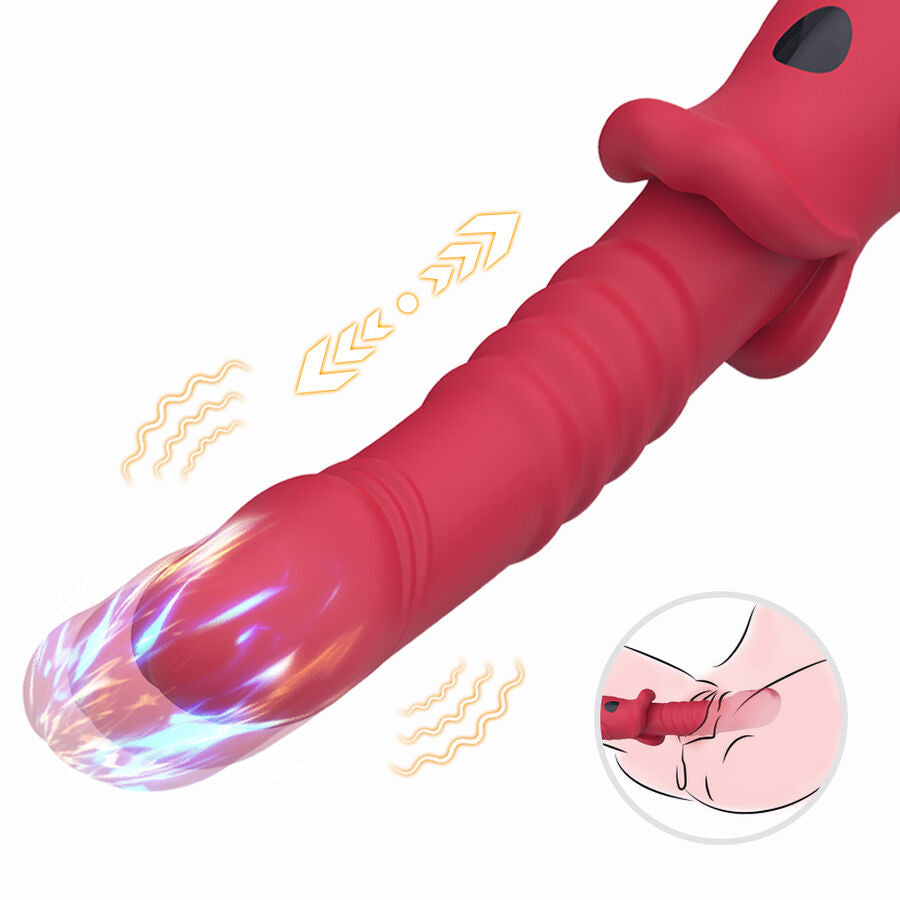 ARMONY - RED A-SPOT VIBRATING DILDO STIMULATOR