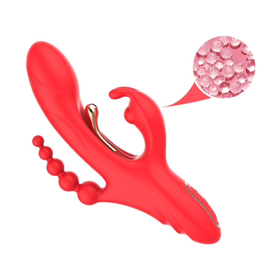 ARMONY - VIBRADOR ESTIMULADOR PUNTO G Y CLÍTORIS ROJO