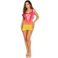 LEG AVENUE - MINI ROBE SANS COUTURE ET DÉCOUPE SUNSET
