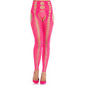 LEG AVENUE - COLLANTS OPAQUES SANS BRETELLES NI COUTURE ROSE NÉON