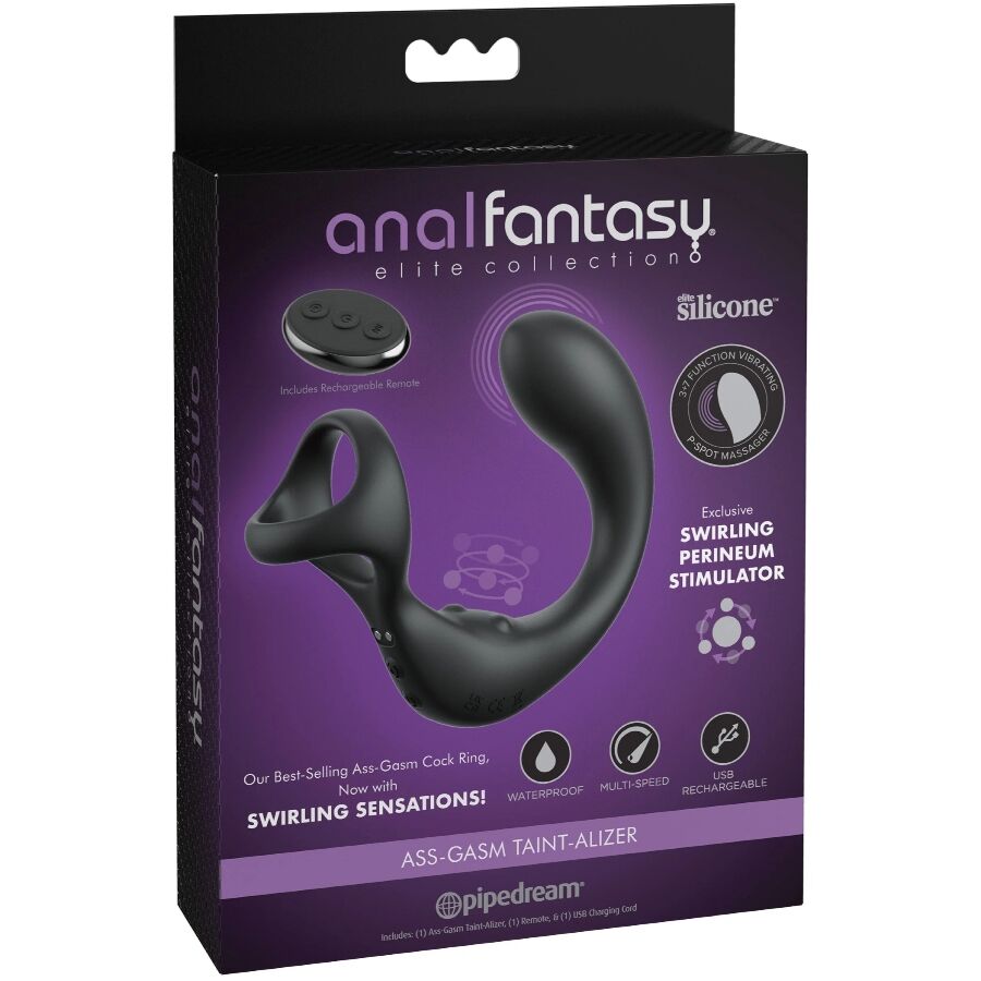 COLLECTION ANAL FANTASY ELITE - MASSEUR ANAL VIBRANT AVEC TÉLÉCOMMANDE