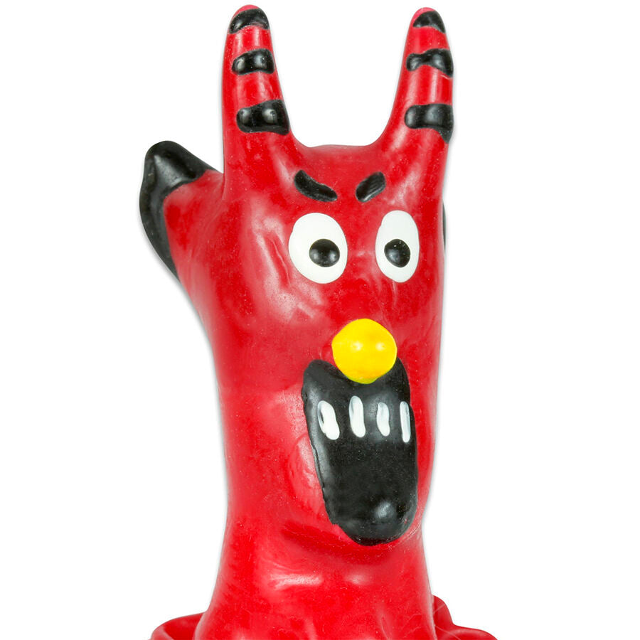 CONDOMERIE - PRÉSERVATIF DÉCORATIF PEINT À LA MAIN DIABLE ROUGE