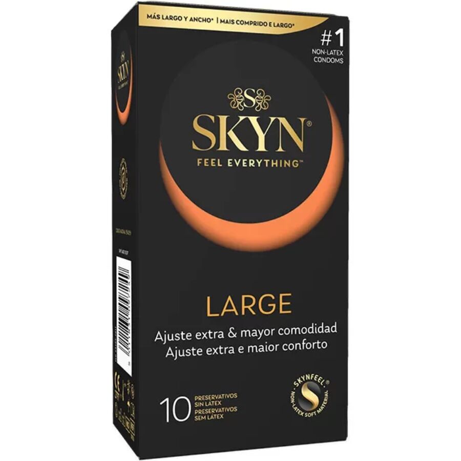 SKYN - PRÉSERVATIF GRANDE TAILLE AJUSTEMENT EXTRA 10 UNITÉS