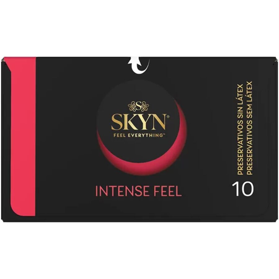 SKYN - PRÉSERVATIF INTENSE FEEL TEXTURE À DESIGN ONDULÉ 10 UNITÉS