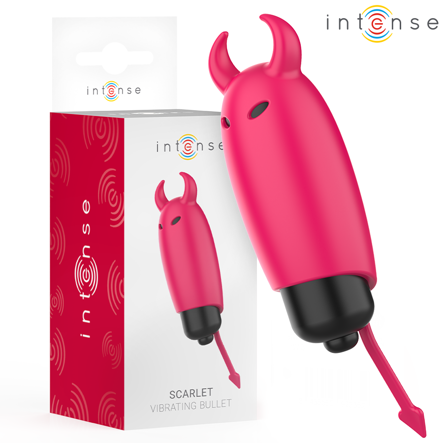 INTENSE - BALLE VIBRANTE ÉCARLATE DÉMON ROUGE 9,3 X 2,4 CM