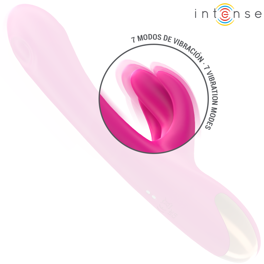 INTENSE - VIBREUR MULTIFONCTION BRITNEY LAPIN 23 CM ROSE