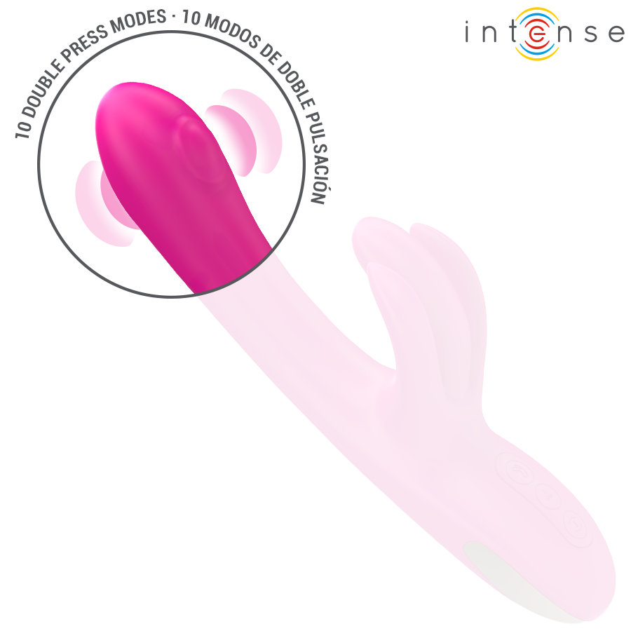 INTENSE - VIBREUR MULTIFONCTION BRITNEY LAPIN 23 CM ROSE