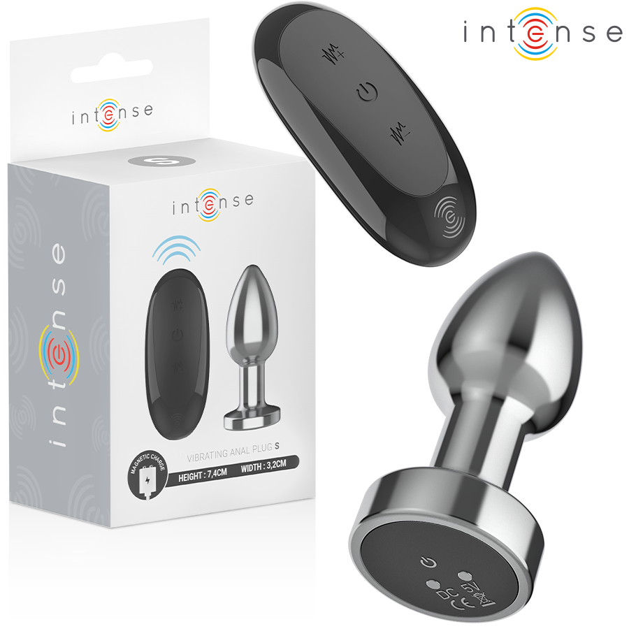 INTENSE - PLUG ANAL MÉTAL 10 VIBRATIONS AVEC TÉLÉCOMMANDE S