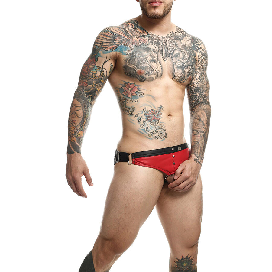 MOB - DNGEON JOCKSTRAP ANNEAU PÉNIS ROUGE TAILLE UNIQUE