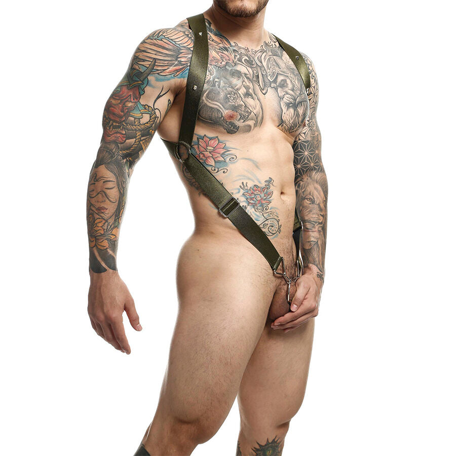 MOB - DNGEON GREEN CROSS BACK HARNESS ONE SIZE