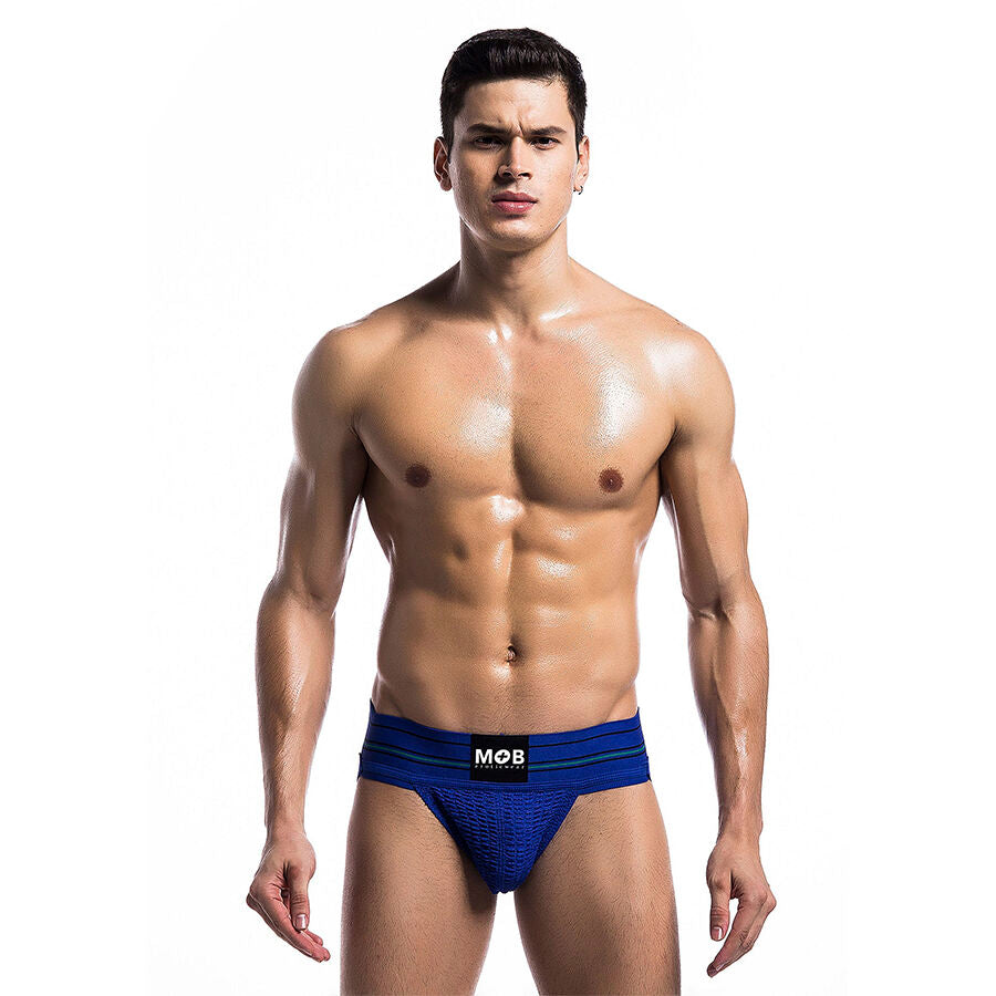 MOB - TANGA CLASSIQUE BLEU TAILLE XL
