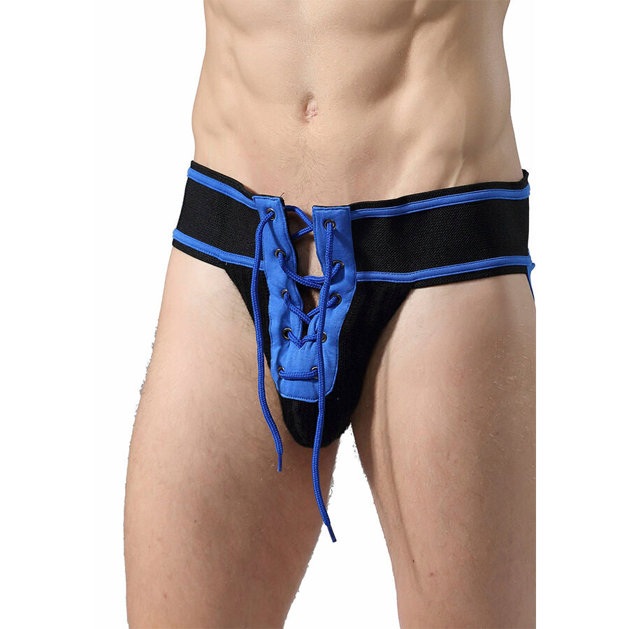 MOB - JOCKSTRAP FÉTICHE FOOTBALL BLEU TAILLE M