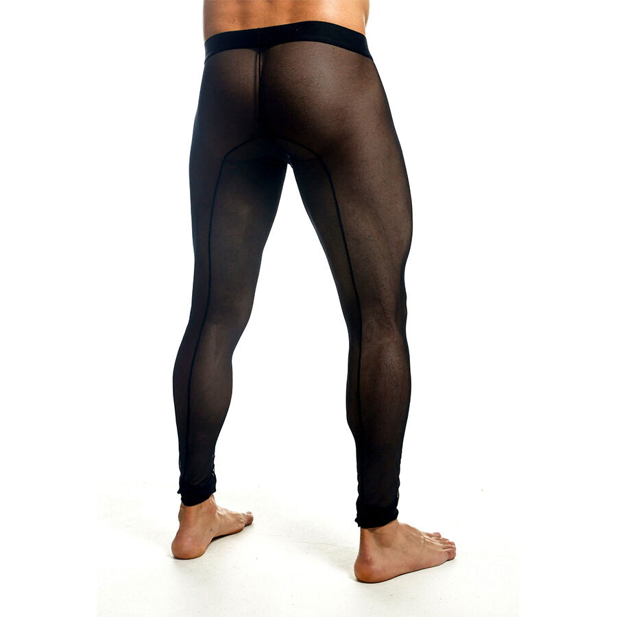 MOB - MEDIAS DE MALLAS TRANSPARENTES NEGRAS TALLA M