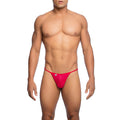MOB - STRING EN MICROFIBRE ROUGE TAILLE S/M