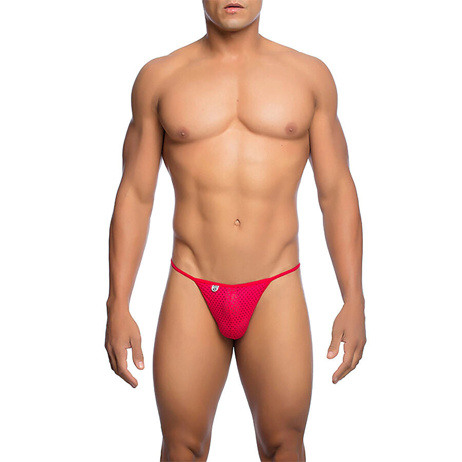 MOB - STRING EN MICROFIBRE ROUGE TAILLE S/M