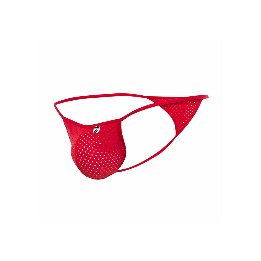 MOB - STRING EN MICROFIBRE ROUGE TAILLE S/M