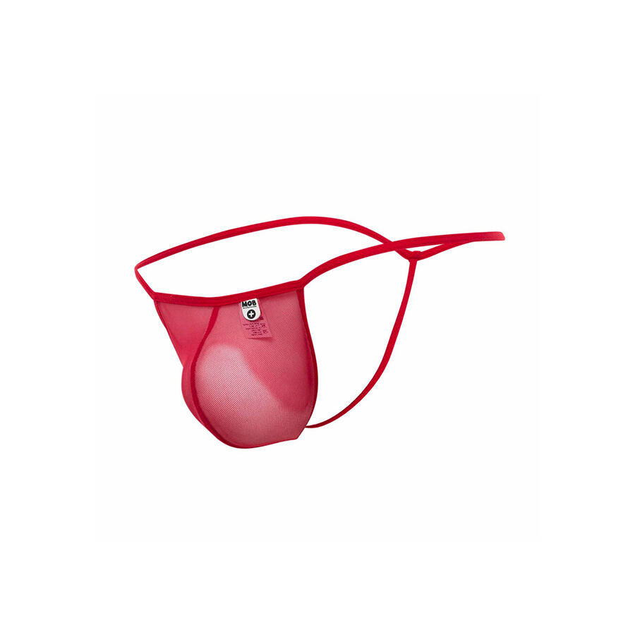 MOB - TANGA TRANSPARENT EN T ROUGE TAILLE S/M