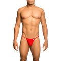 MOB - RED T-SHAPED TRANSPARENT THONG SIZE L/XL