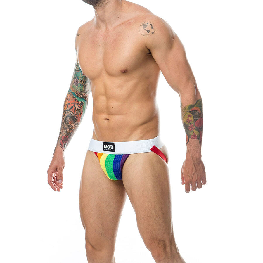 MOB - JOCK CLASICO STRIPE RAINBOW TALLA XL