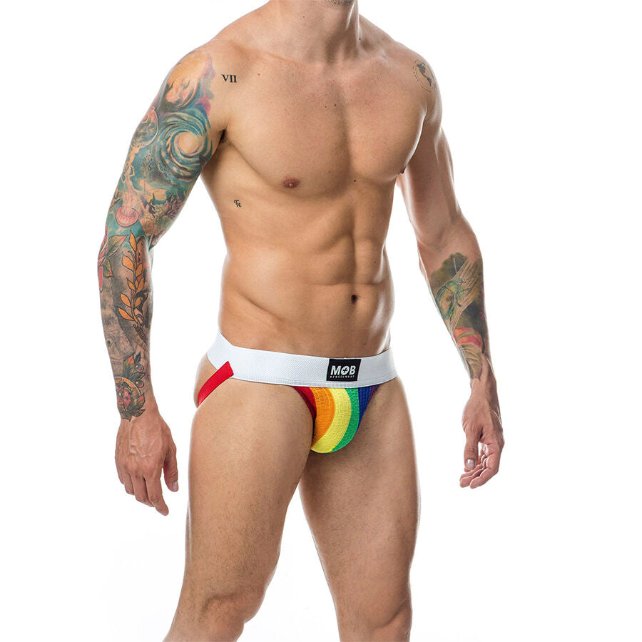 MOB - JOCK CLASICO STRIPE RAINBOW TALLA XL