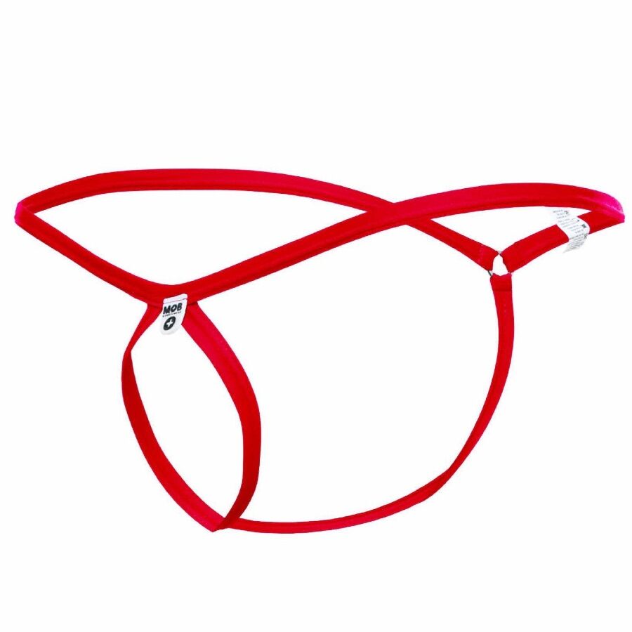 MOB - RED TEARDROP THONG SIZE L/XL