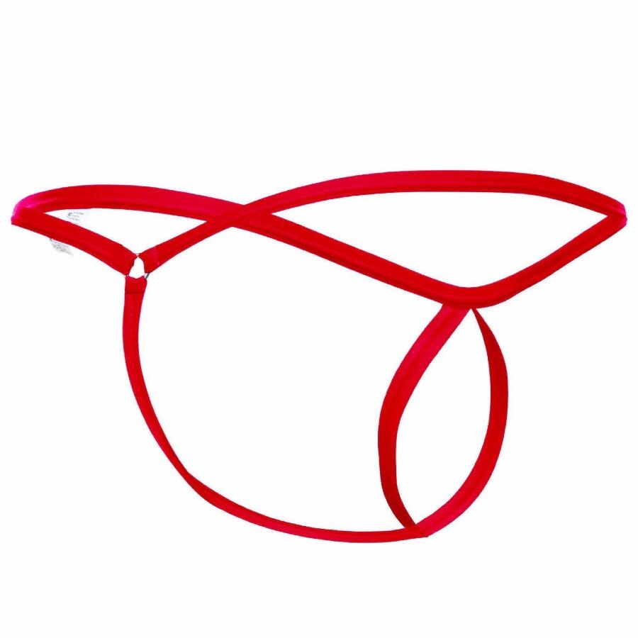 MOB - RED TEARDROP THONG SIZE L/XL