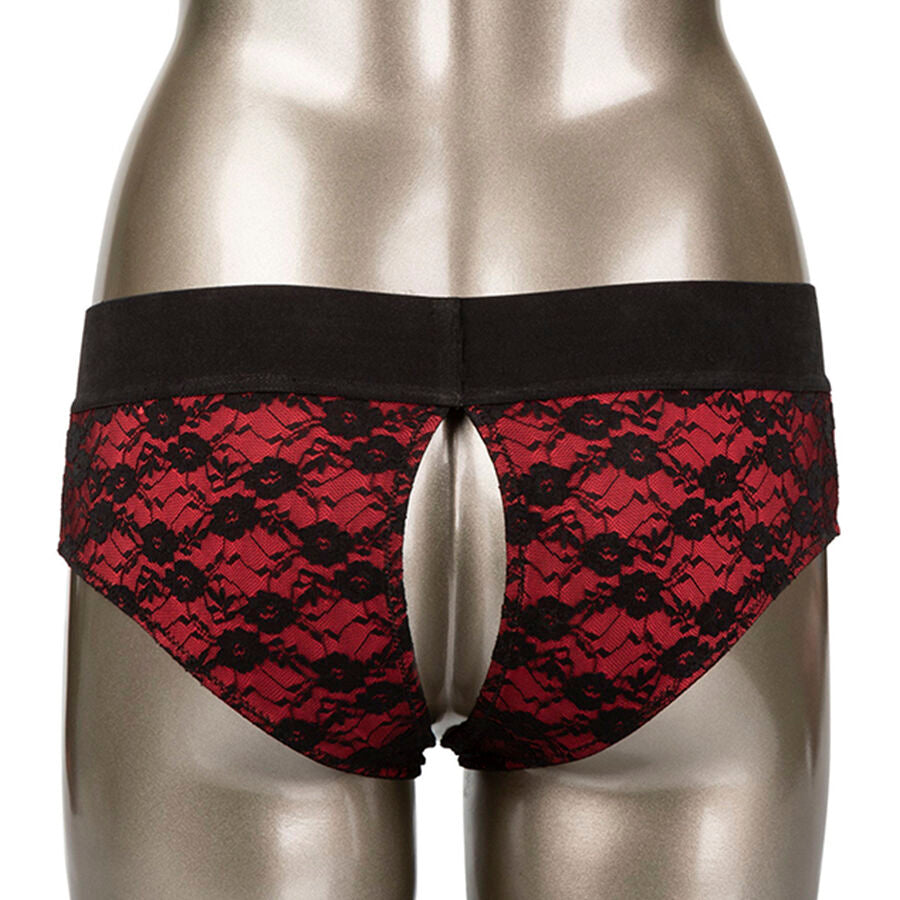 CALEXOTICS - SCANDAL ENSEMBLE CULOTTE OUVERT AVEC GODEMICHET TAILLE L/XL