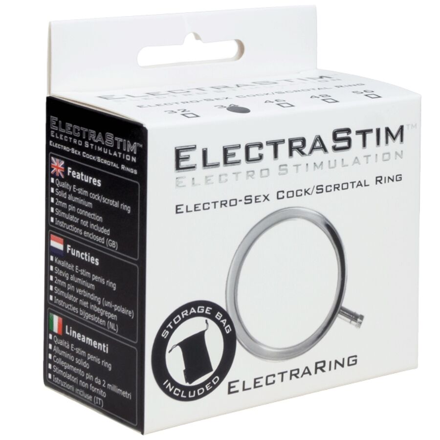 ELECTRASTIM - ELECTRARINGS ANNEAU PÉNIEN MÉTALLIQUE 32 MM