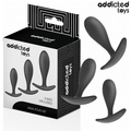 ADDICTED TOYS - LOT DE 3 PLUGS ANALS EN SILICONE MODÈLE 2
