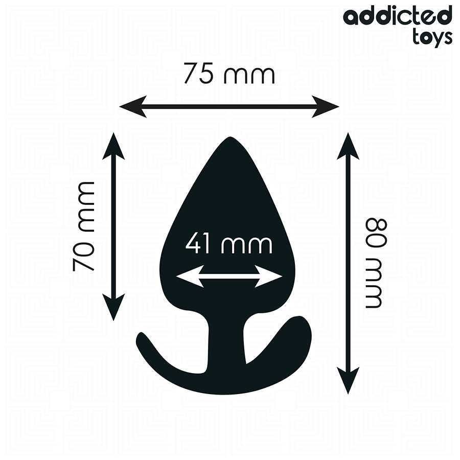 ADDICTED TOYS - PLUG ANAL EN SILICONE TAILLE L 8 CM
