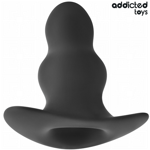 ADDICTED TOYS - HOLLOW SILICONE ANAL PLUG SIZE M 9.6 CM