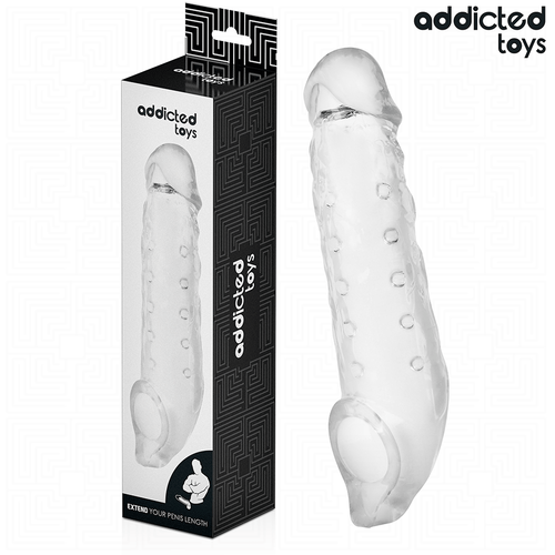 ADDICTED TOYS - GAINE PÉNIS TRANSPARENTE TAILLE S 23 CM
